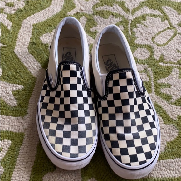 checkered off white vans